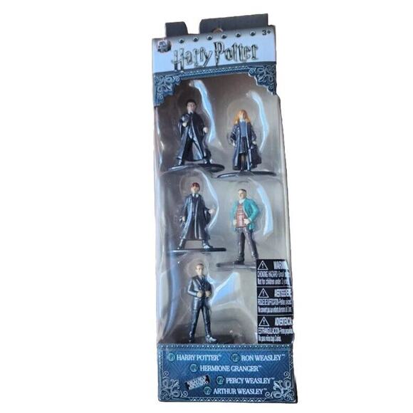 HARRY POTTER Nano Metalfigs 5 Figure Diecast Set New w/Ron, Her, and Mr. Weasley - Picture 1 of 5
